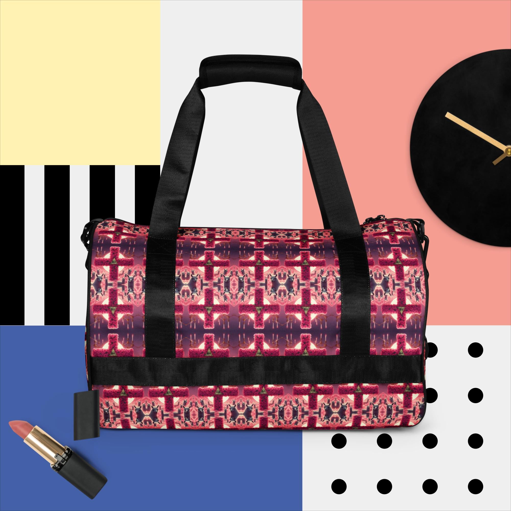 All-over print gym bag