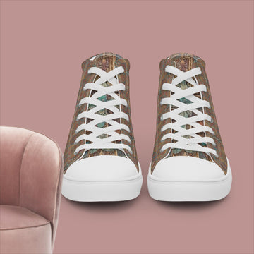 Women’s high top canvas shoes