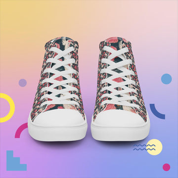 Women’s high top canvas shoes